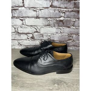Wall+Water Black Leather Cap Toe Brogue Oxfords Shoes Men’s Sz 13M US/46EU Italy